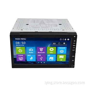 6.95-inch, Double Din Universal Car DVD Player, Car GPS